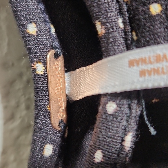 Free People Blouse Floral Boho Large Black Pink - Picture 5 of 16